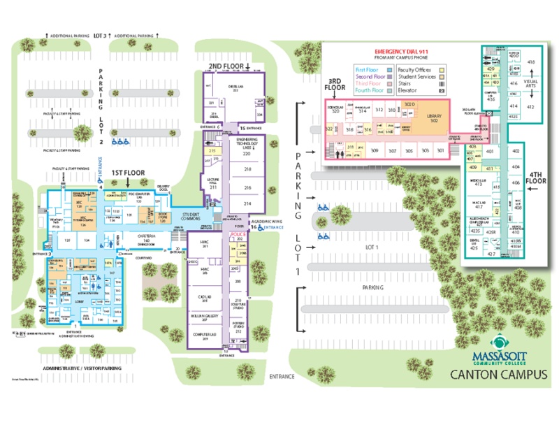 Canton campus map